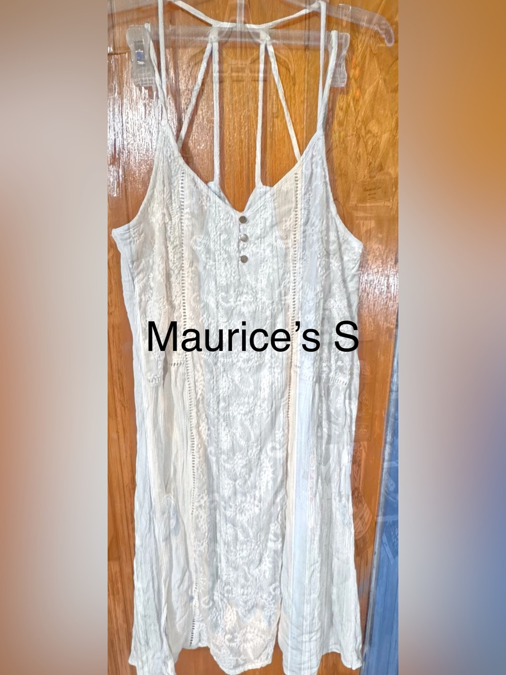 Maurices White Lace-Panel Camisole